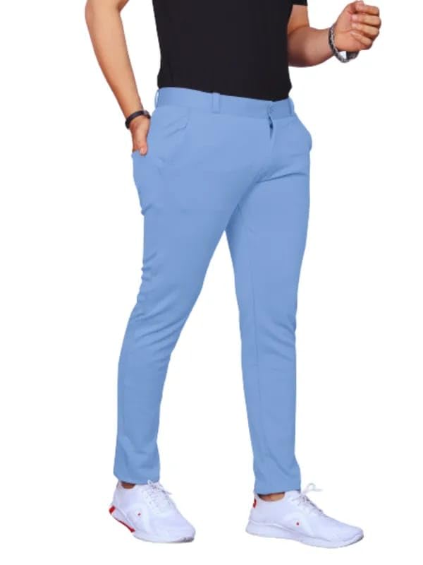 Image of Men's Slim Fit Casual Chinos Pants Stretch Cotton Trousers with Flat Front, Comfortable Everyday TS K023 Parent