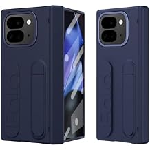 Smartphone Flip Case Compatible with Google Pixel 9 Pro Fold 5G 2024 Case with Stand Built-in Screen Protector, Hinge Protective Case Full-Body Shockproof Protective Phone Case Compatible with Googl