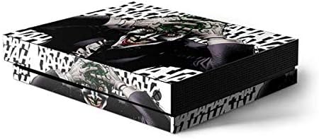 Skinit Decal Gaming Skin Compatible with Xbox One X Console - Officially Licensed Warner Bros The Joker Insanity Design