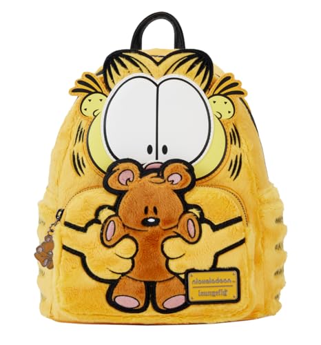 Loungefly Garfield and Pooky Plush Mini Backpack, Black
