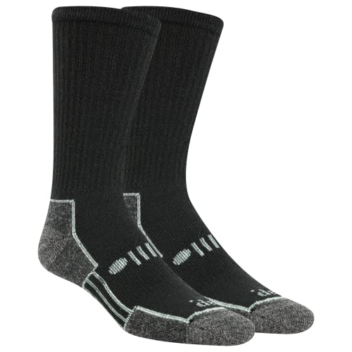 Jeep Men's Heavy Duty Wool Crew Socks-2 Pair Pack-Cushioned Comfort