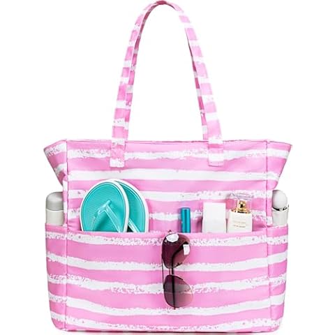 CAMTOP Waterproof Beach Tote Bag with Wet Compartment Cover