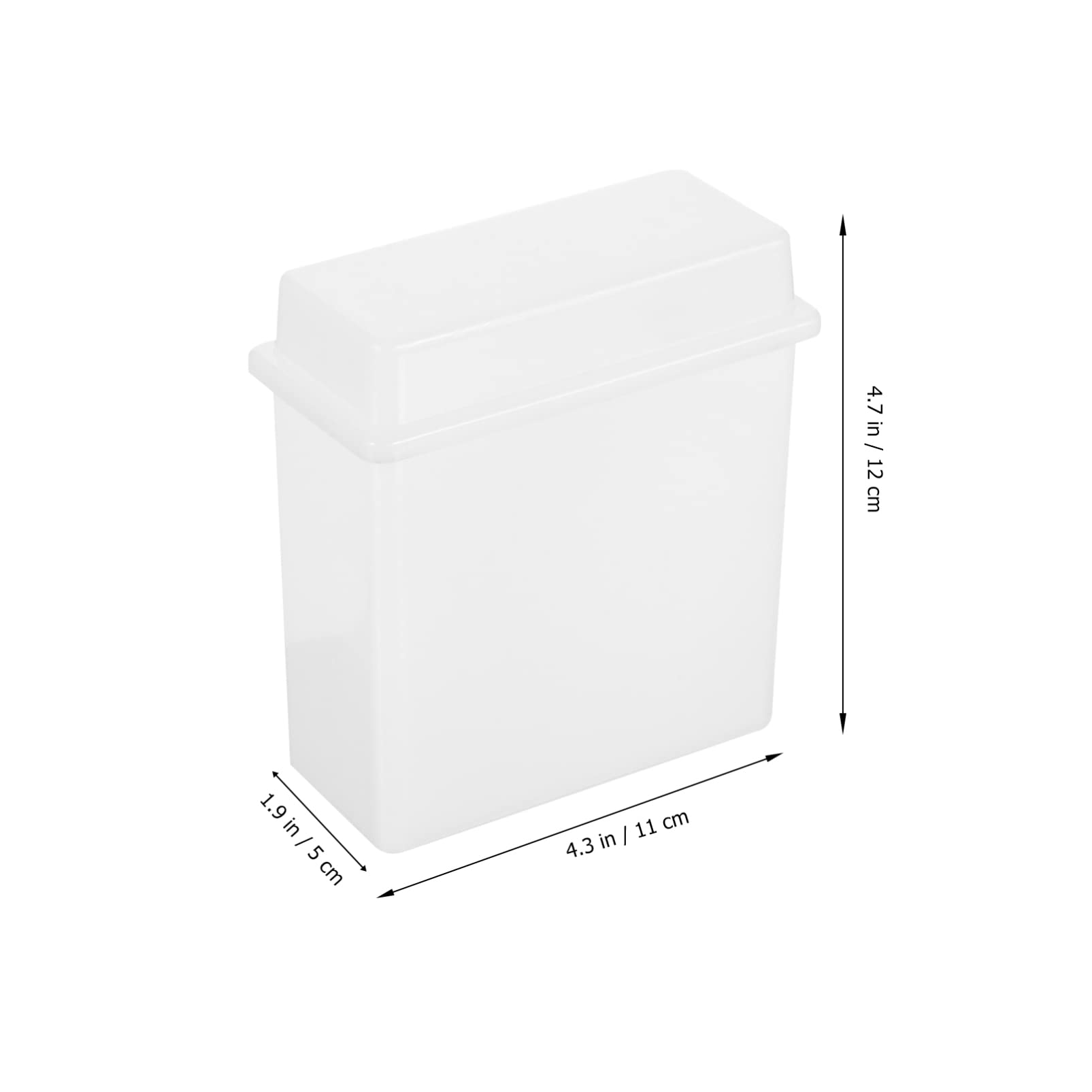 Ipetboom 2 Sets Microscope Slides Staining Rack Jar Plastic Storage for Lab Use