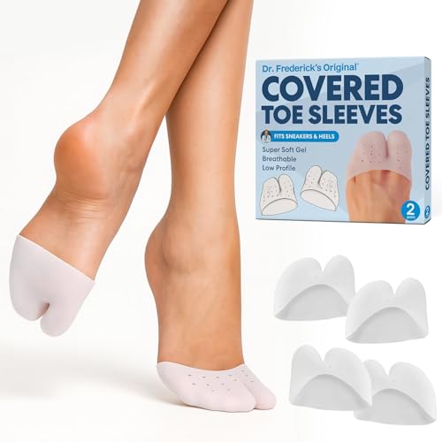 Best Hiking Boots for Hammer Toes: Comfort & Support 12 Dr. Frederick's Original All-Day Comfort Toe Sleeves - 4 ct - Gel Toe Caps with Metatarsal Pads for Pain Relief - Breathable Design for Men & Women