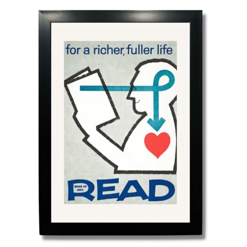 Image of Kagaz Kala - Motivational Funny Quotes - Book Readers Quotes Framed Wall Art Prints Painting Posters - Digital Vintage Posters Print, A4 Synthetic Frame (wake up and read)