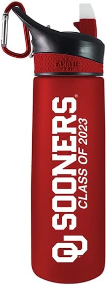 The Fanatic Group University of Oklahoma Class of 2023 24 oz Frosted Sport Bottle - Red