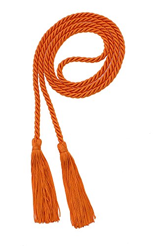 Image of Graduation Honor Cord - Orange - Every School Color Available - Made in USA