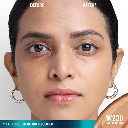 Image of LAKME 9to5 Hya Matte Foundation + Hyaluronic Acid Warm Wood - 25ml, Full coverage Liquid for all skin type (Pack of 2)