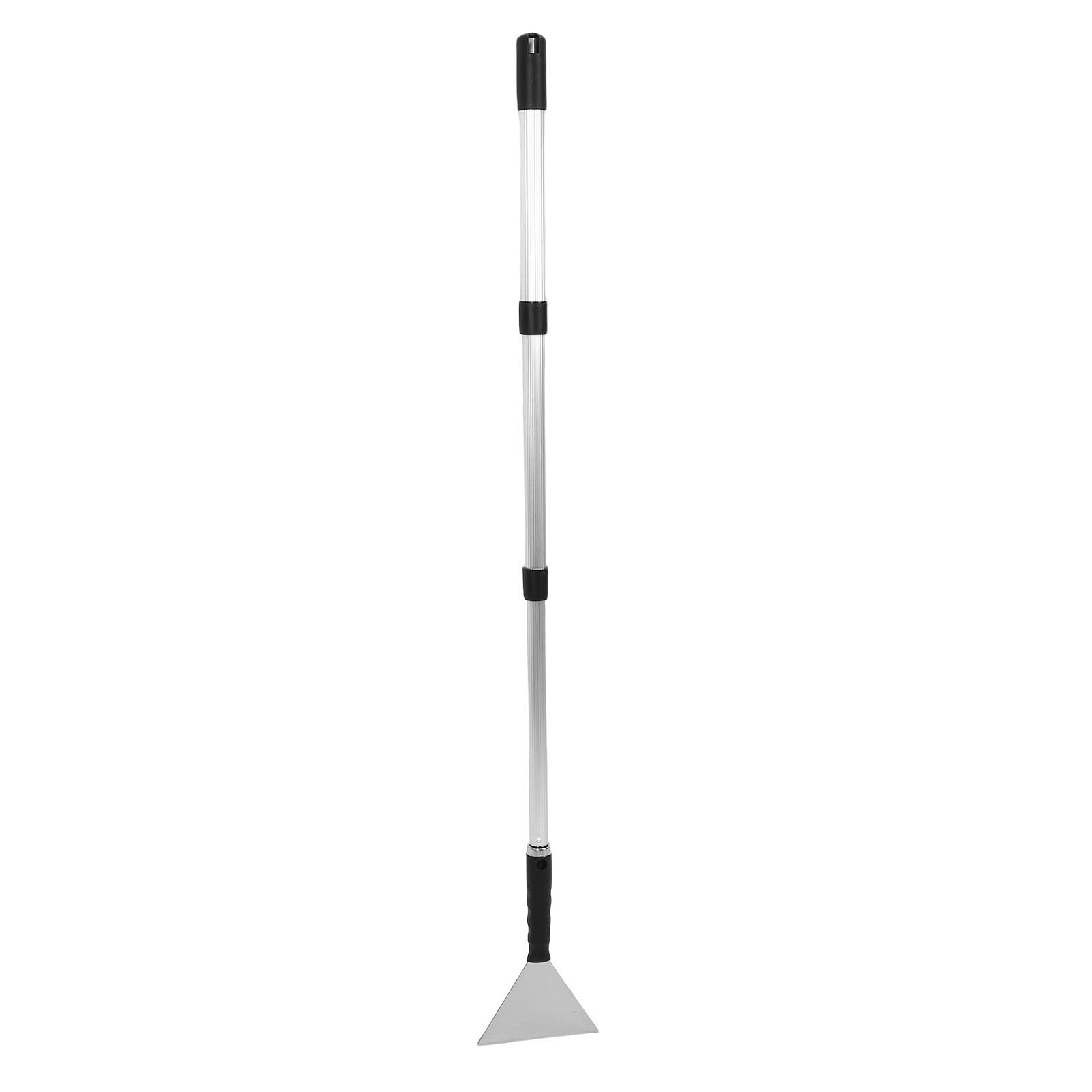 Fafeicy Juego de Cuchillas para Quitar Paneles de Yeso, 4 Tamaños, Espátulas de Masilla de Acero Inoxidable, Poste Telescópico Ajustable de 15,75 a 39,37 Pulgadas con Cuchillas de 2 Mm