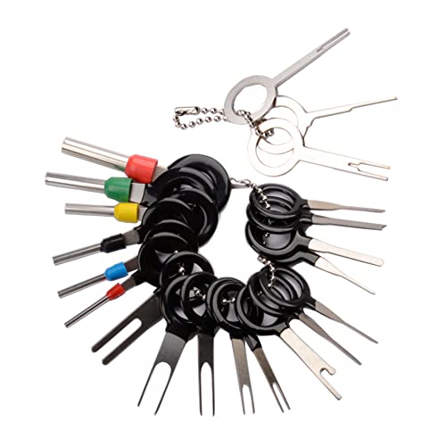 Electrely 21 pcs Terminal Outil de démontage de Voiture de câblage électrique connecteur à sertir Broches Extracteur kit Cover