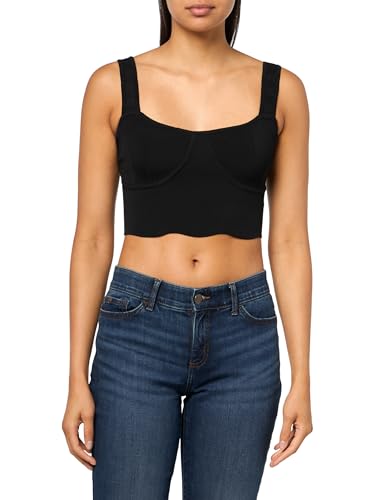 Forever 21 Women's Sweater-Knit Bustier Crop Top