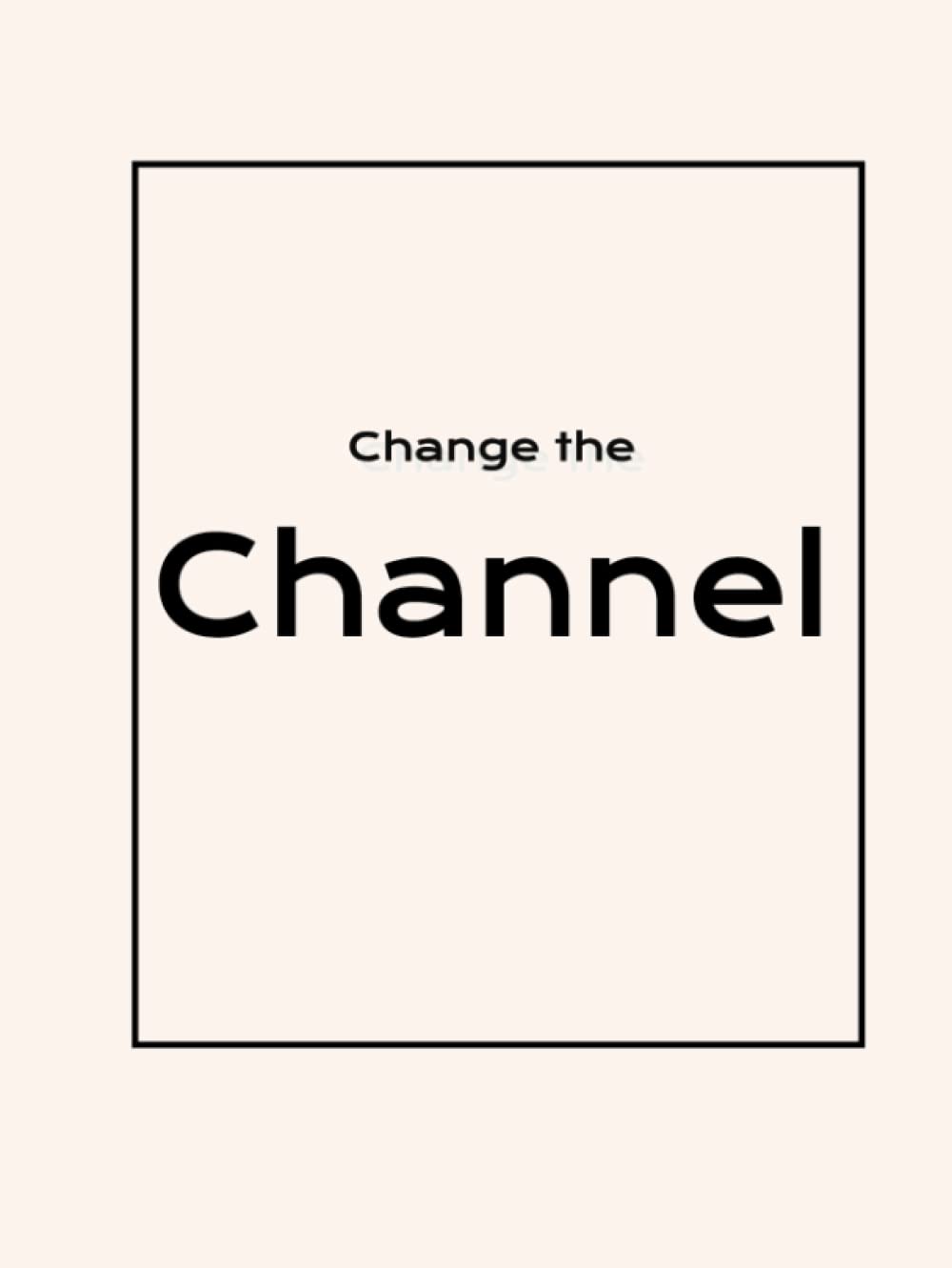Livre blanc decoratif Change the Channel pour table basse de salon