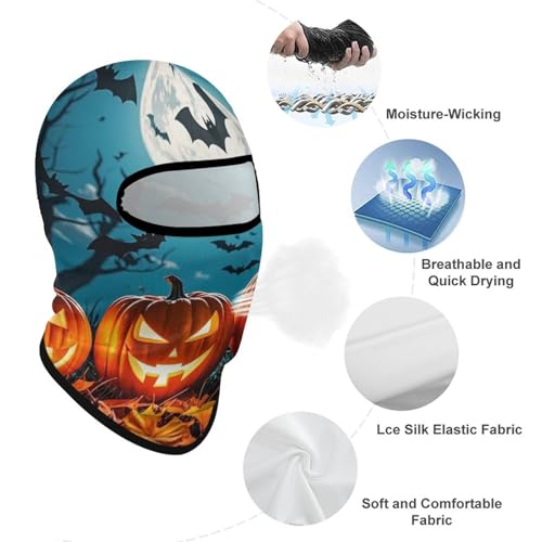 Balaclava para hombre y mujer, máscara para esquí y ciclismo de cara completa miniatura 3