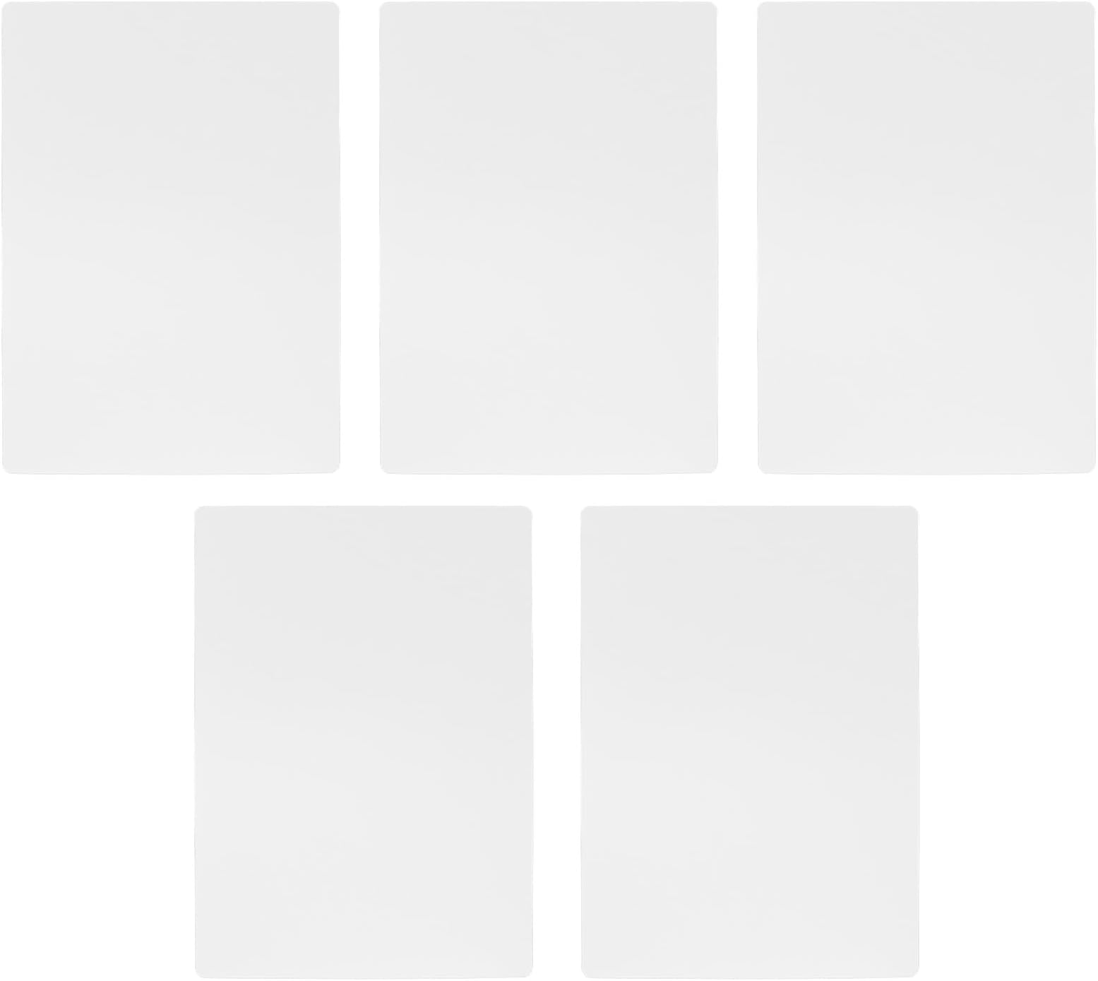 jojofuny A4 Plastic Writing Pads 5pcs Multi-use School Exam and Office Writing Boards Reusable Student Desk Pads for Exam Papers