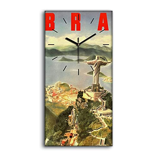 Horloge ne pas tic tac en silence toile Brésil Rio art moderne - 2