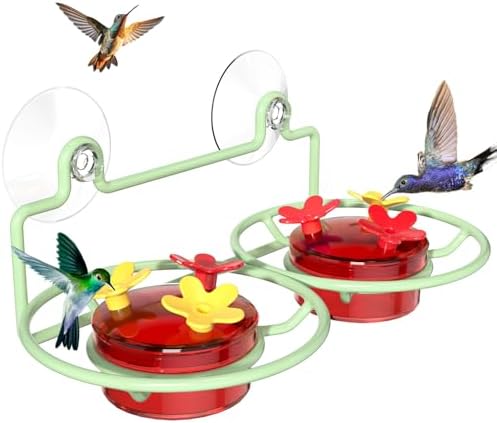 Window Hummingbird Feeder, Small Hummingbird Feeder for Outdoors ...