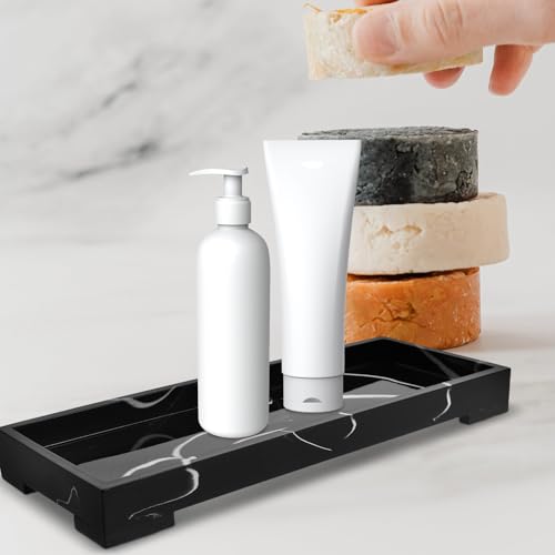 Bandeja cuadrada para baño DOITOOL organizadora de resina 8