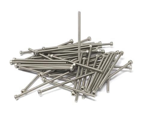 Image of iexcell 50 Pcs M3 x 65mm Thread Pitch 0.5 mm Stainless Steel 304 Hex Socket Head Cap Screws Bolts Kit