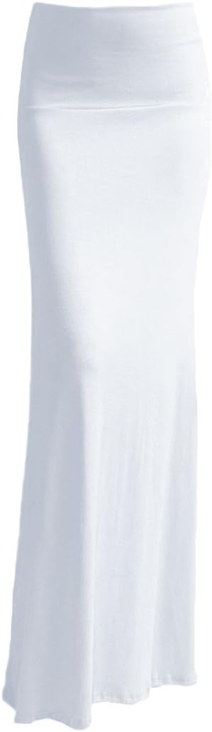 VIV Collection Women's Rayon Modal Solid Maxi Skirt