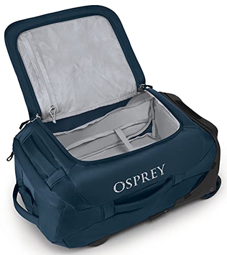 Osprey Transporter 40L Wheeled Travel Duffel Bag, Venturi Blue