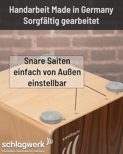 Schlagwerk CP604 Fineline Comfort Series Snare Cajon - Mocca - Thumbnail 6