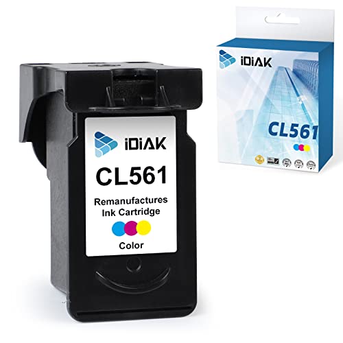 IDIAK Remanufactured 561 XL Multipack Druckerpatronen Ersatz für Canon CL-561 XL Tintenpatronen Kompatibel mit Canon Pixma TS5350 TS5351 TS5352 TS5353 Druckers (1 Farbe) Cover