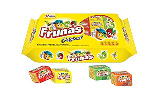 Frunas - Original - Caramelos Masticables con Sabor a Frutas - Producto Venezolano -32 Unidades - 352 Gramos