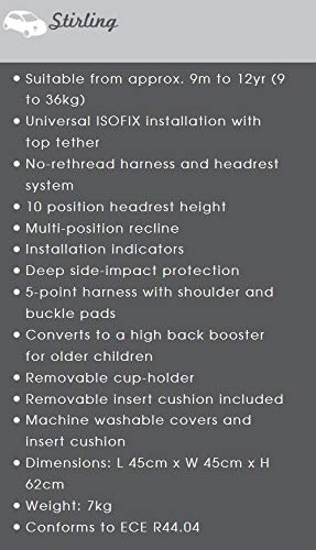 Mychild Stirling Group 123 ISOFIX - Seggiolino