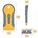 Bates- Razor Blade Scraper Tool, 2 Pack, 30 Extra Carbon Steel Blades, Anti-Slip Ergonomic Handle Design, Razor Scraper Set for Cleaning Window, Paint, Oven, Glass, Stove