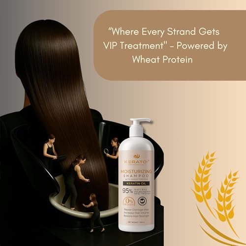 Image of Sulphate & Paraben Free Hair Shampoo 500ml | Post Keratin Treatment Shampoo - Moisturising Shampoo With Wheat Protein And Keratin Oil