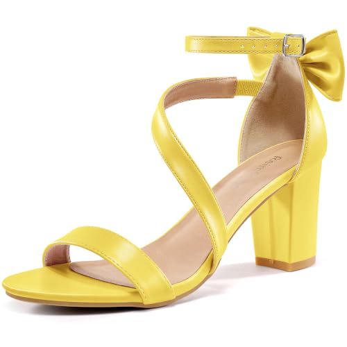 Image of Reimferce Comfortable Block Heels for Women: Cushioned Insole