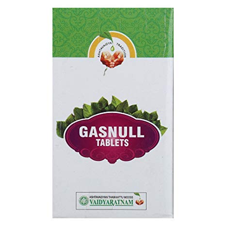 Thaikkattu Mooss Vaidyaratnam Oushadhasala GASNULL TABLETS 100 NOS - Effective in Gas Trouble
