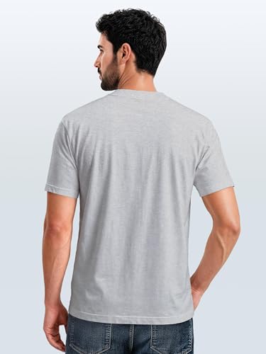 Neverless® Herren T-Shirt Bär Familie Kanu Outdoor Fashion Streetstyle Grau L