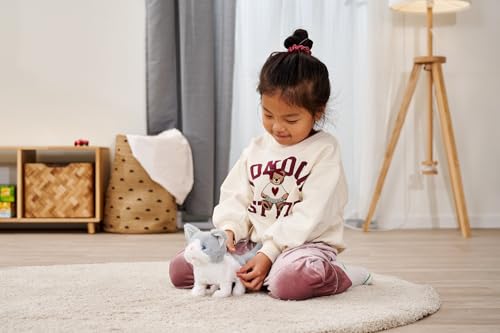 Simba PetZoo Kitty, Spielzeug Haustier, mit Sound, läuft und wackelt mit dem Schwanz, Try me, 19cm, ab 3 Jahre