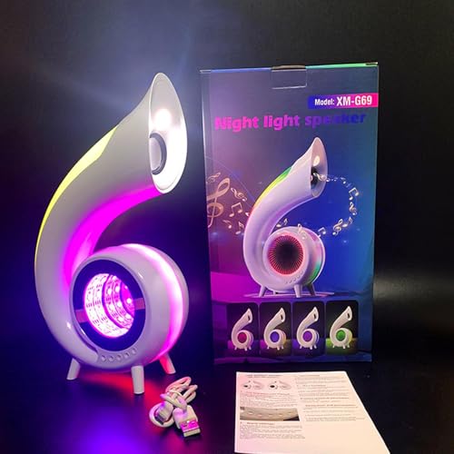 Altavoz con luz nocturna multifuncional y luz LED de ambiente 7