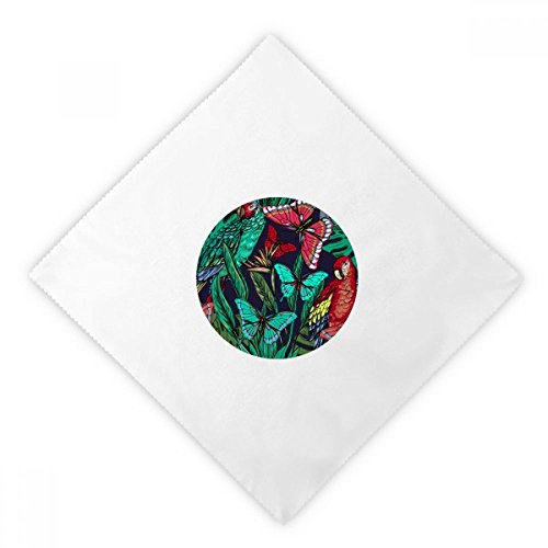 Servilletas de tela de alta calidad con motivos botánicos y acabado blanco refinado 2