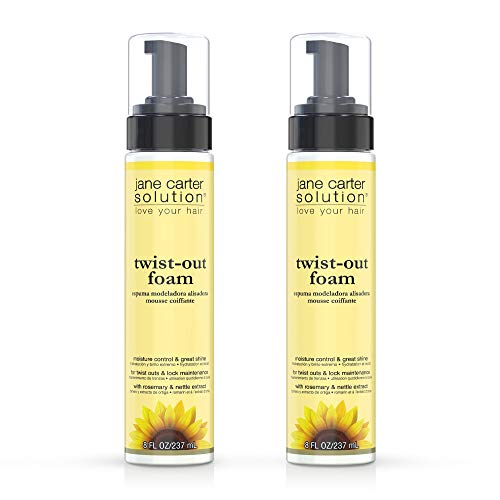 JANE CARTER SOLUTION Twist Out Foam (8oz) - Nourishing, Smoothing, No Buildup (Twist out Foam - Pack of 2)