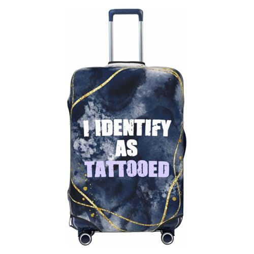 i identify as tattooed Suitcase Cover,Luggage Protector Suitcase Covers,Luggage Cover Washable Suitcase Cover,Suitcase Cover,Suitcase Covers For Luggage,Luggage Covers for Suitcase (Medium)