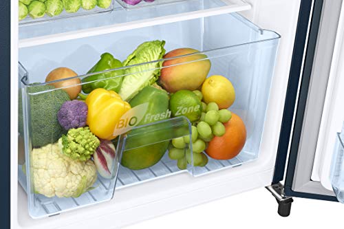 Image of Samsung 192 L 2 Star Direct Cool Single Door Refrigerator (RR20A271BU8 /NL, SAFFRON BLUE, 2022 Model)