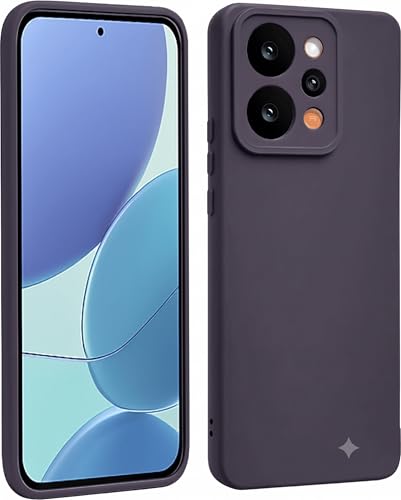 Image of FIRST MART Matte Silicone Back Cover for Realme P4 Power - Purple