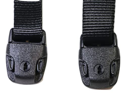 RatchetStrap.Com Spa Hot Tub Cover Adjustable Wind Straps Nexus Lock Black 12 Ft.