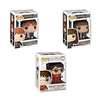 Pack Funko Pop! Harry Potter - Harry, Ron, Hermione - 3 Figurines Vinyl - Occasion