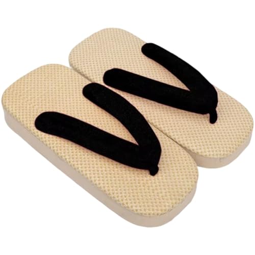 Pantuflas japonesas geta con suela de madera antideslizante para adultos 2