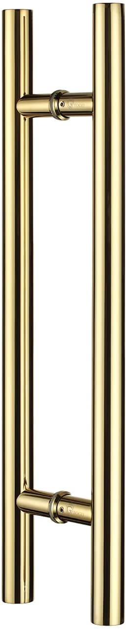 YDT GROUPS Golden Color Glass Door H-Type Handle Black, Hole to Hole Length 302MM/1feet/12inch, Overall Length 457mm/1.5feet/ 18inch Premium Series 3 Years Warranty. Diameter 32mm (Golden) (B09P7G8DZG) Amazon Price History, Amazon Price Tracker