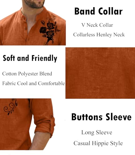 Image of Zombom Men's Cotton Polyester Blend Mandarin Collar Self One Design Printed Full Sleeve Regular Fit Casual Short Kurta