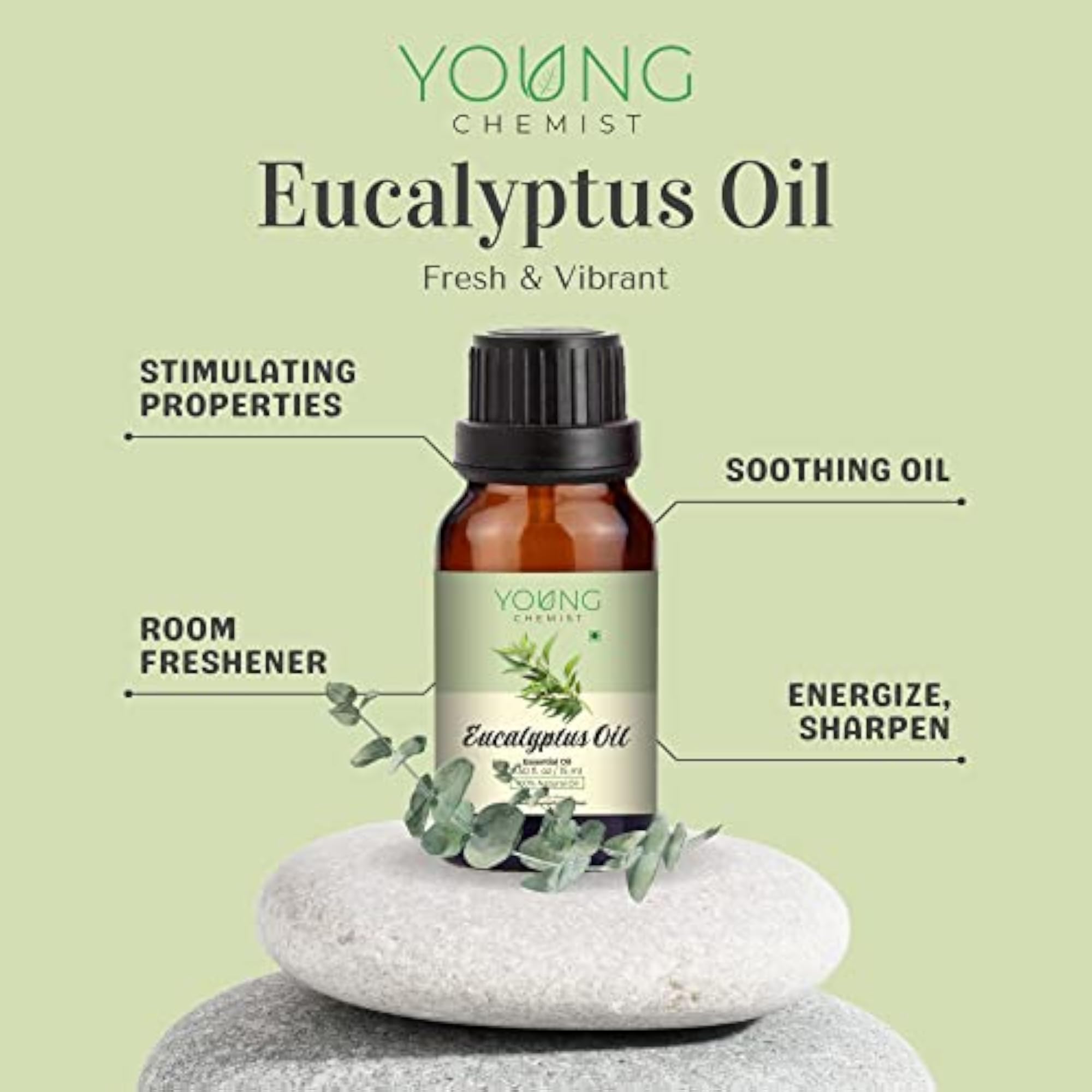 Eucalyptus & Peppermint Essential Oils Pack of 2