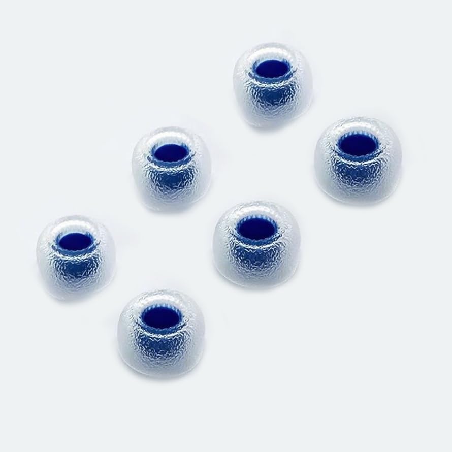 Image of TANGZU Tang Sancai Wide Bore Eartips, Silicone in-Ear Monitor Ear Plugs for in-Ear Earphone, Replacement Earbuds Tips, IEM Eartips, Blue, L, 3 Pairs