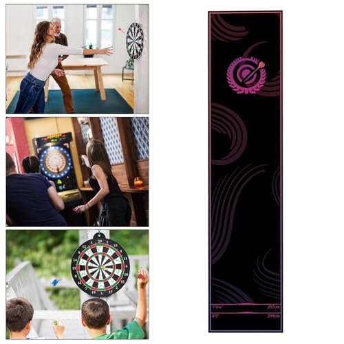 Tapis de fléchettes antidérapant avec ocche pour protéger le sol