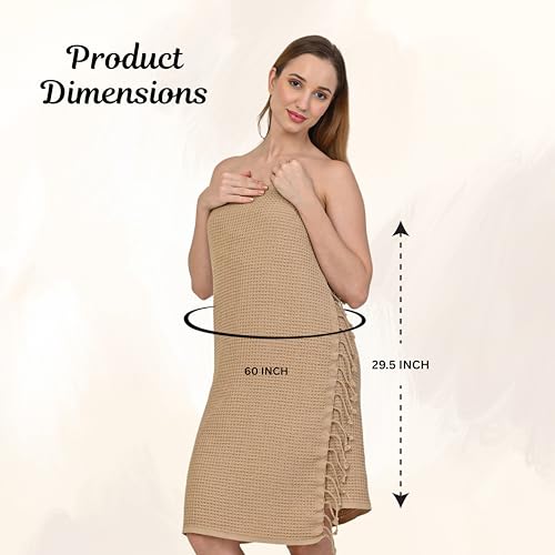 Image of Waffle Bath Towel(Parent) (Biscuit & Brick, Pack of 2)