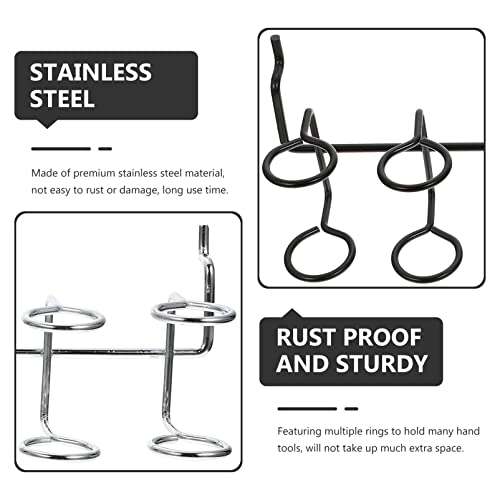 DOITOOL 4 pçs ganchos Pegboard sortidos suportes de ferramentas multianéis Pegboard suportes de chav